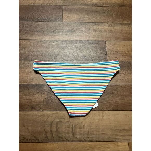 Onia Multicolored Seersucker Lilly Swimsuit Bottoms Woman’s Size XL MSRP-$95 NEW - Picture 7 of 9